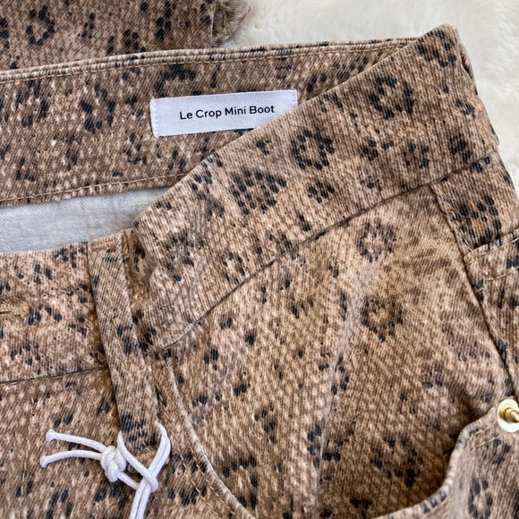 Frame Le Crop Mini Boot Snake Mid Rise Size 25 - Picture 8 of 13